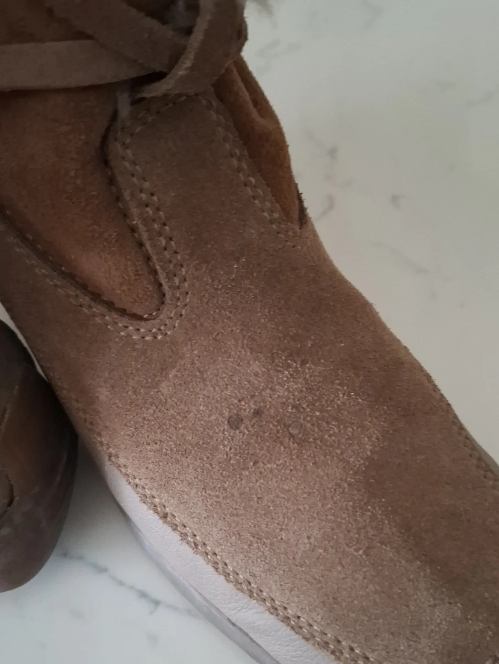 Tecnica Suede Mid-Calf Winter Boots with Shearling Trim